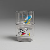 Disney Glass Set "NIGHTWEAR TOOLKIT" - Mickey and Donald Duck