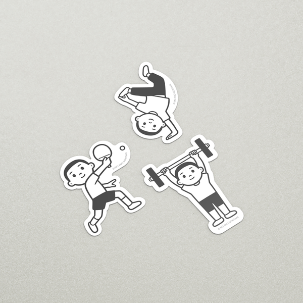 Noritake "Sports" Sticker Set (3 Stickers per pack)