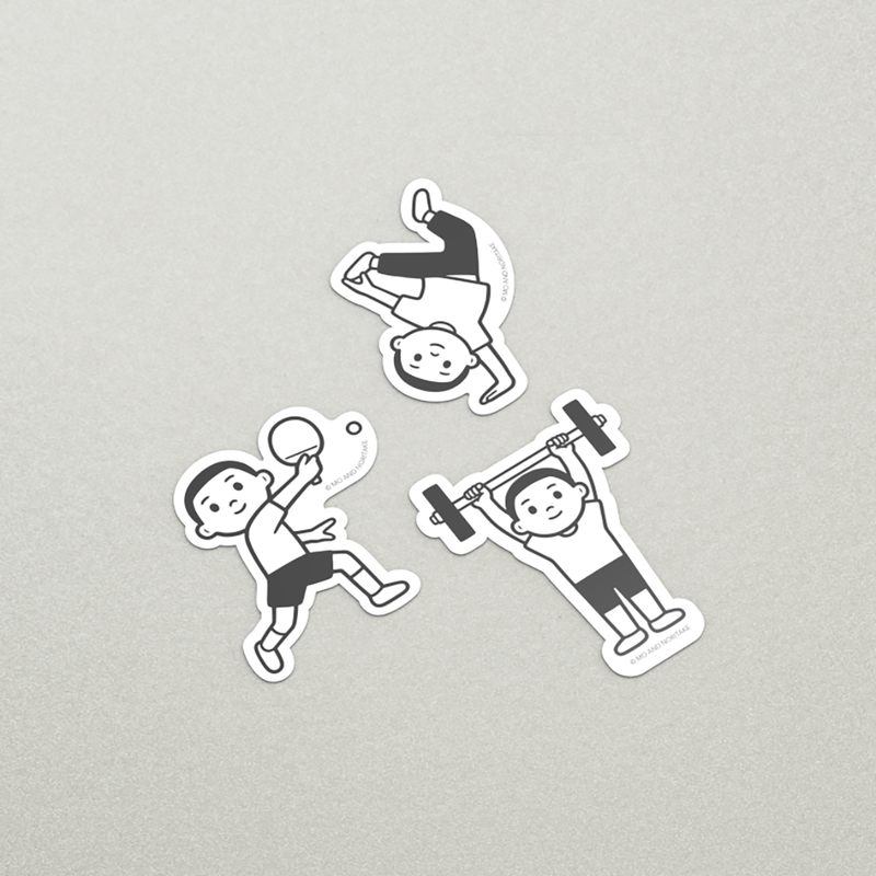 Noritake "Sports" Sticker Set (3 Stickers per pack)