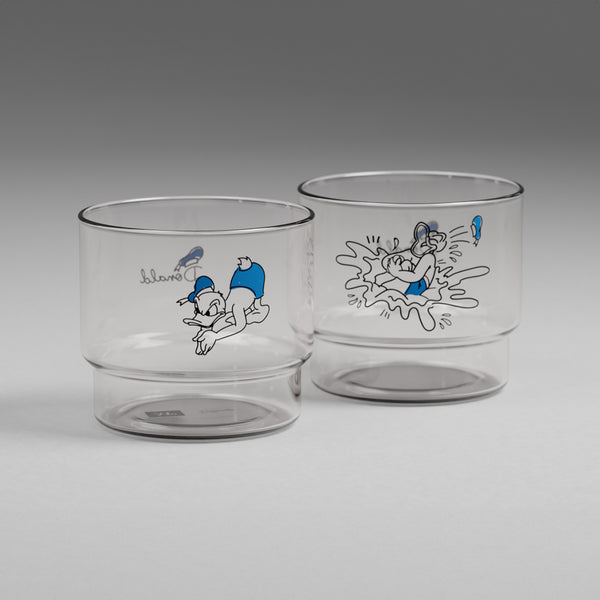 Disney Glass Set "EXPRESS YOURSELF" - Donald Duck