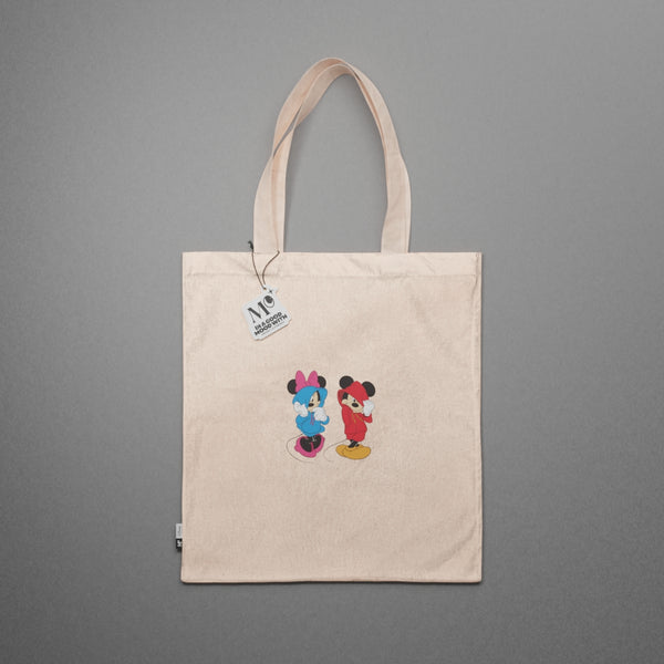 Disney Tote Bag "HIDING FACE 2" - Mickey and Minnie Graphic Tote Bag