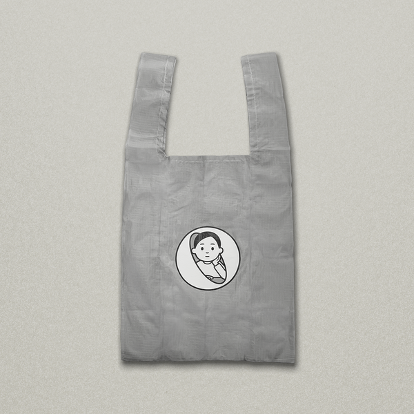 MO x Noritake "O & the Boy" Folded Bag (Grey)