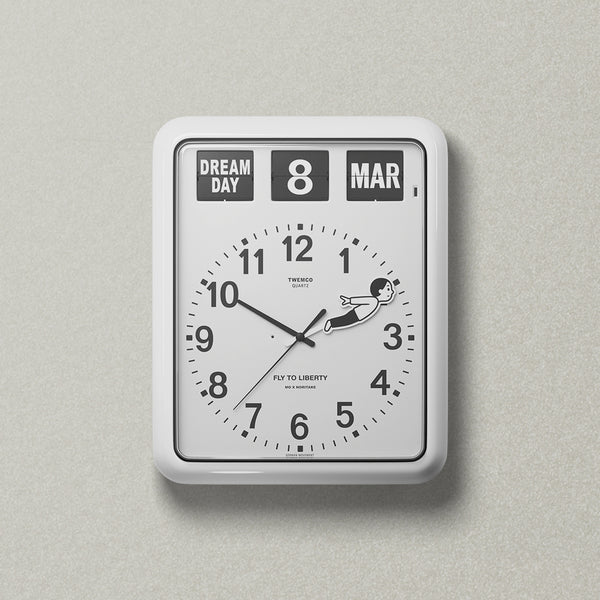MO x Noritake "Ideas have wings" Limited-edition Calendar Wall Clock