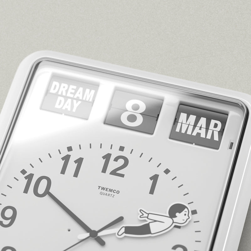 MO x Noritake "Ideas have wings" Limited-edition Calendar Wall Clock