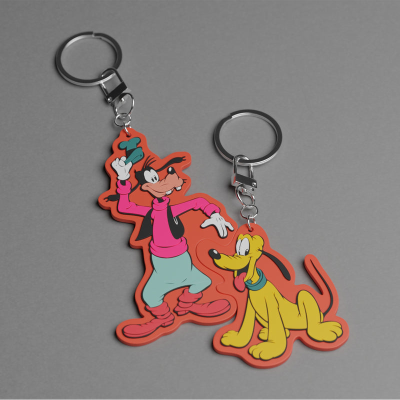 Disney Keychain "JAPANESE RETRO" - PVC Keychain